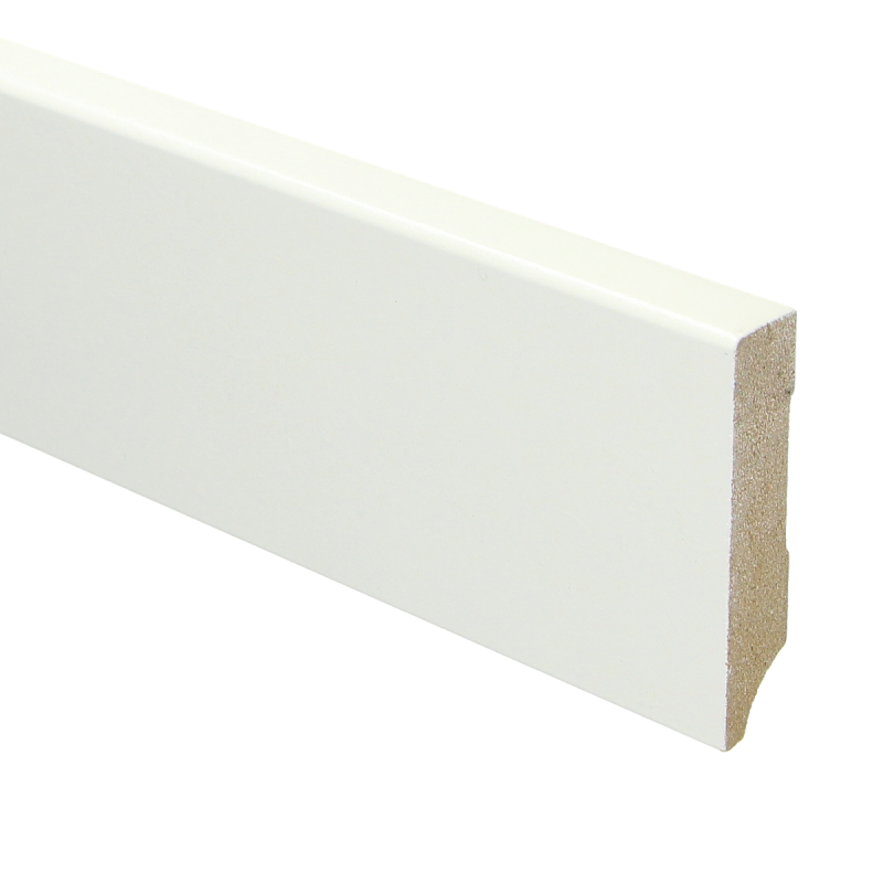 MDF Moderne plint 70 mm hoog x 15 mm dik RAL 9016