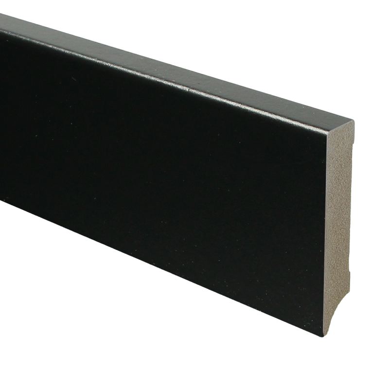 MDF Moderne plint 90 mm hoog x 18 mm dik RAL 9005