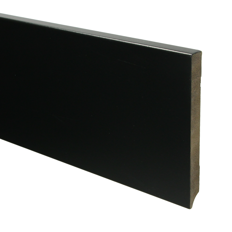 MDF Moderne plint 150 mm hoog x 15 mm dik RAL 9005