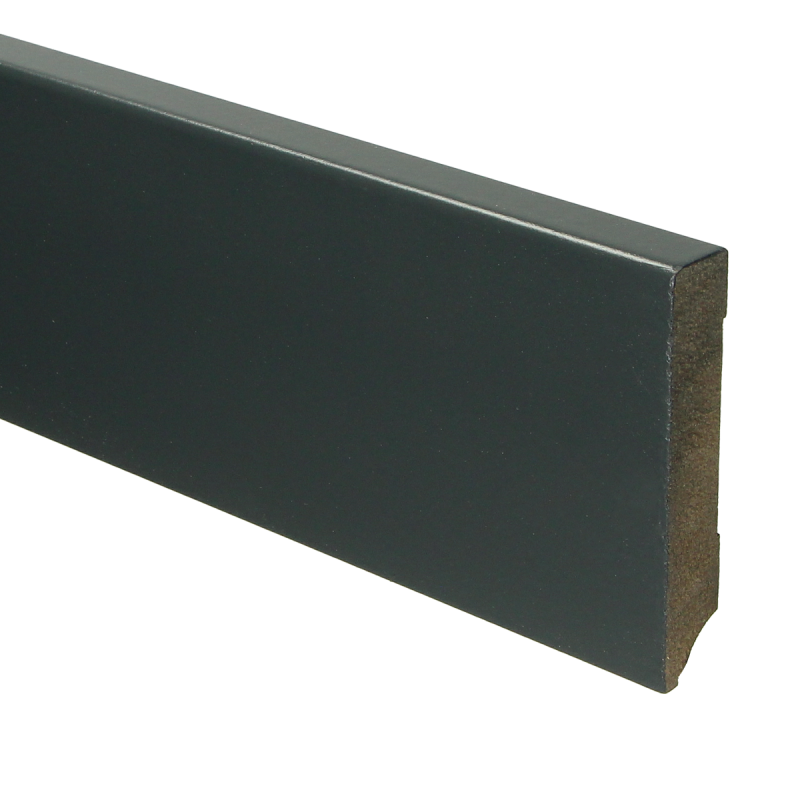 MDF Moderne plint 90 mm hoog  x 15 mm dik  RAL 7016