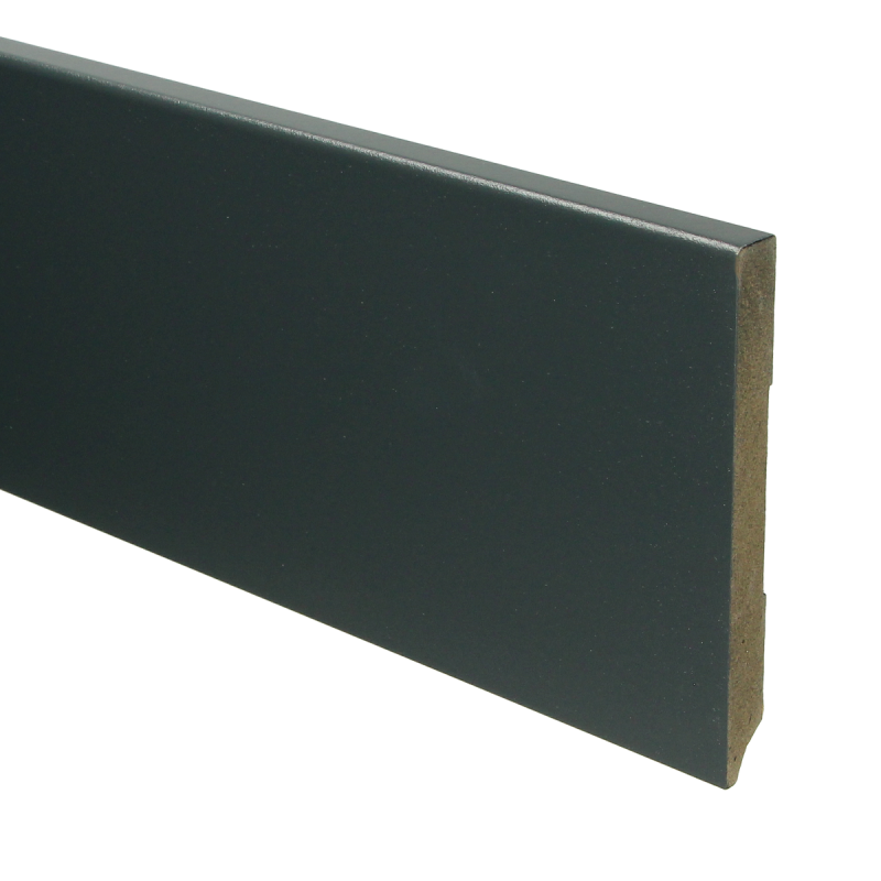 MDF Moderne plint 120 mm hoog x 12 mm dik RAL 7016