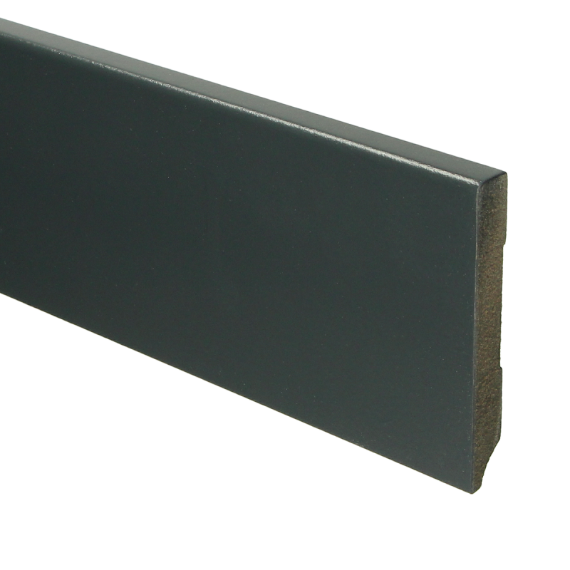 MDF Moderne plint 90 mm hoog x 12 mm dik RAL 7016